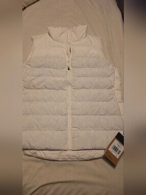 The North Face White Quilted Puffer Vest